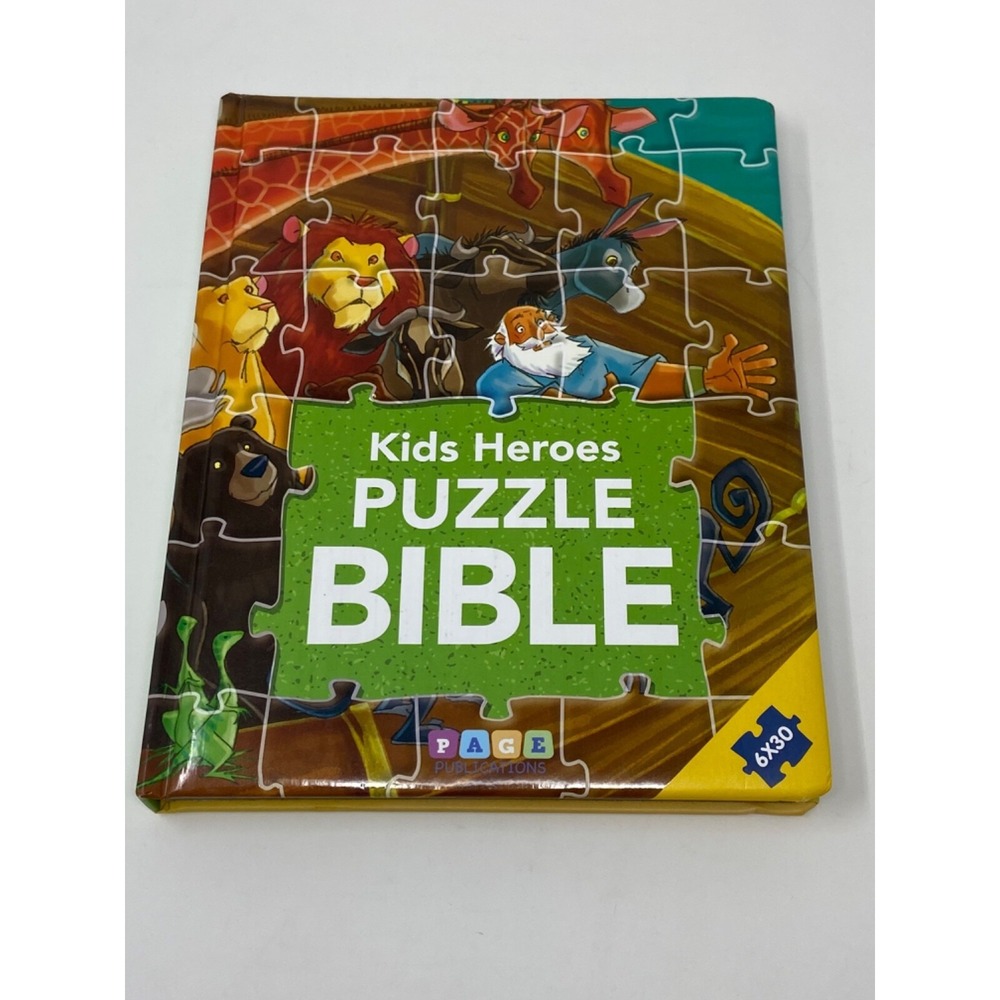 Kids Heroes Puzzle Bible (Kids Puzzle Bibles) Padded Hardcover 2018 Complete M5